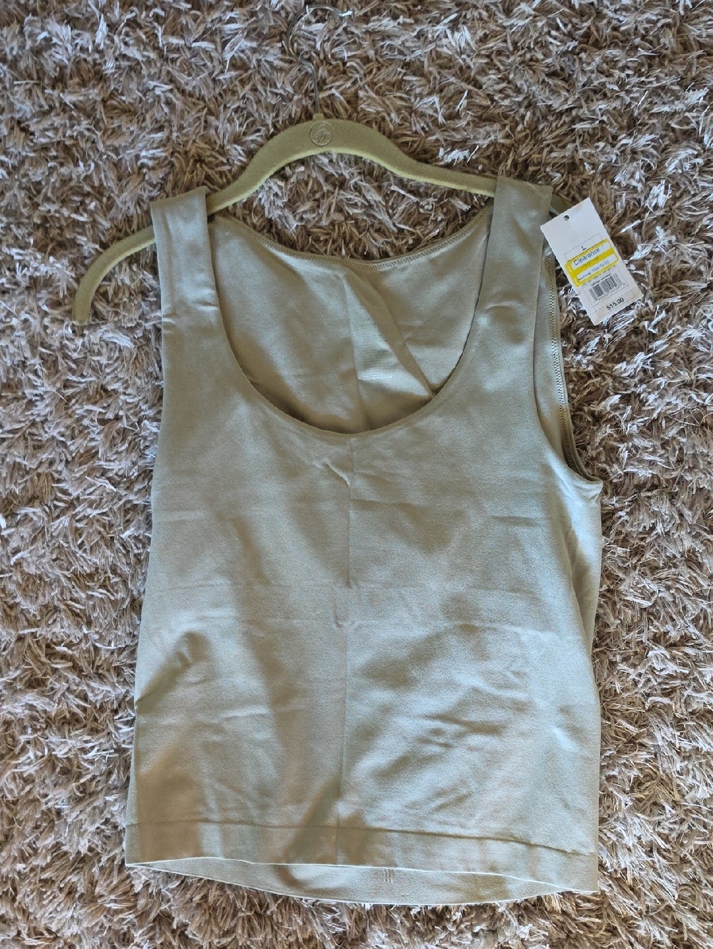 a new day Light Sage Scoop Neck Tank Top